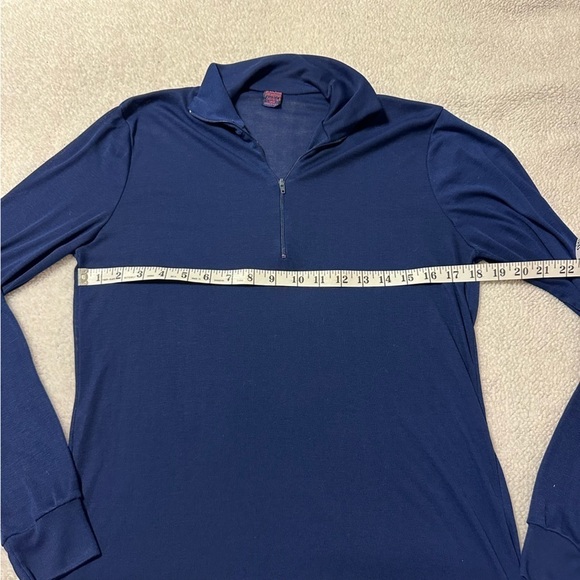 VTG Patagonia Navy Blue Capilene Half Zip Base Layer Pull-Over Long Sleeve - Picture 4 of 9